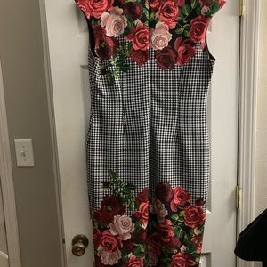 Beautiful floral midi dress from NY & Co size 16